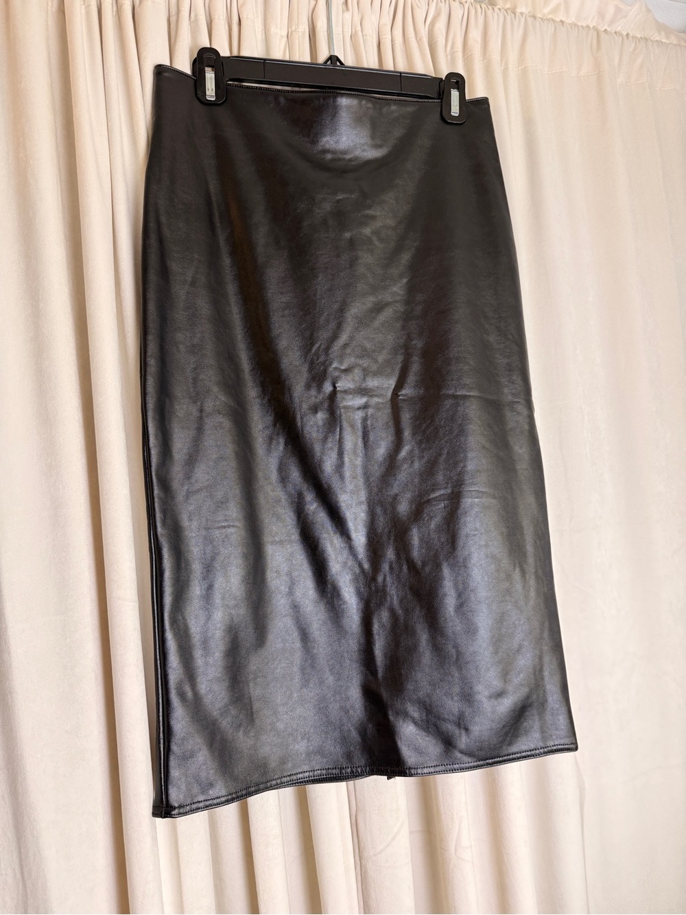 1. State Black Faux Leather Pencil Skirt